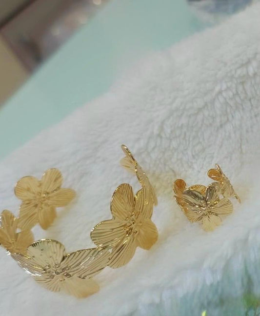 Flower Bracelet and Ring for Girls